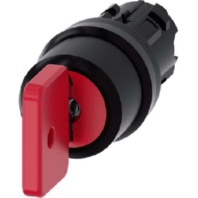 Key switch OmR 22mm, round, red, 3SU1000-4FL01-0AA0