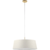 Pendelleuchte Messing,Schirm cream 630438-2
