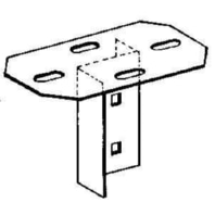 Head plate for mounting rail/-profile KUD 50