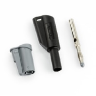 Stecker 4mm, schwarz 1066-IECN