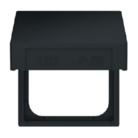 Frame 1-gang black 2518-WD-885