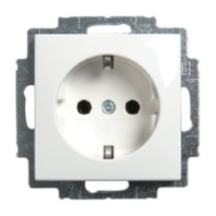 Socket outlet protective contact black 20 EUCB-F-45M