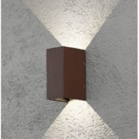 LED-Wandleuchte rost