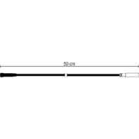 Connection cable 500mm QuickFix black, 58700