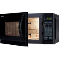 Mikrowelle 2in1 25L 900/1000W,schwarz R742BKW