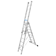 Mehrzweckleiter Ergo Plus 3-tlg, 3x10 Stufen 6310-7
