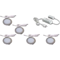 5er-Set LED-Einbauleuchte nw edelstahl Tr.24/30W 61056305003