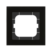 MDT Glasrahmen 1-fach fr 63 mm Programme, Schwarz - BE-GTR163S.01S