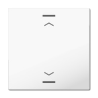 Rocker for the KNX Push Button Light 63 1 gang, studio white glossy finish, blinds BE-TAL63W104.A1