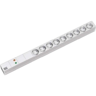 Steckdosenleiste 9f. Schuko, alu 333.415