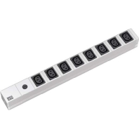 19 Zoll Steckdosenleiste, Mehrfachsteckdose 8fach mit IEC Stecker, 333.540