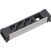 Socket outlet strip aluminium 909.004