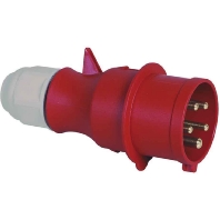 CEE plug 32A 5p 6h 400 V (50+60 Hz) red 204-TLS