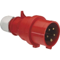 CEE plug 16A 5p 6h 400 V (50+60 Hz) red 225