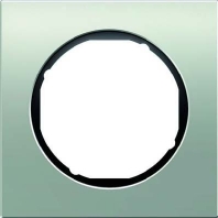 Rahmen Alu/sw 1fach, rund 10112284