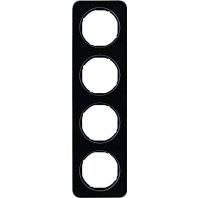 Rahmen Glas/sw 4fach 10142116