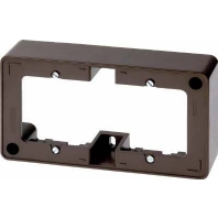 Surface mounted housing 2-gang brown 10300001