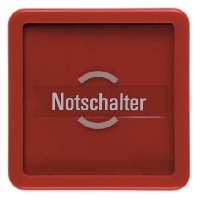 Cover plate for switch/push button red 1295