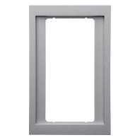 Frame 1-gang stainless steel 13097004
