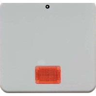 Cover plate for switch/push button white 155809
