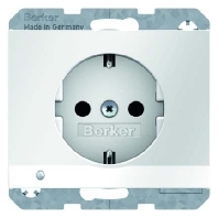 SCHUKO-Steckdose pows/gl LED-Orientierg-licht 41097009