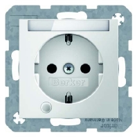 SCHUKO-Steckdose pws/gl Kontroll-LED 41108989