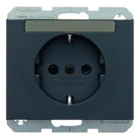 SCHUKO-Steckdose mit Beschriftungsf. 47387006