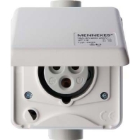 CEE-Steckdose 3-polig Up 16A m.Klappdeckel 568401
