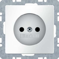 Steckdose o.Schutzkontakt kt Berker Q.1 polarw 6167036089