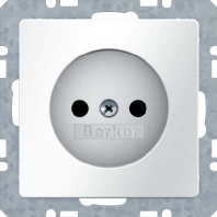 Steckdose o.Schutzkontakt kt Berker Q.1 polarw 6167336089