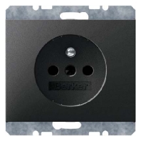 Steckdose Schutzkontakt BS K.1 anth 6765757006
