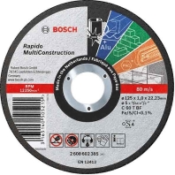 Trennscheibe Rapido MC125x1,0mm 2 608 602 385