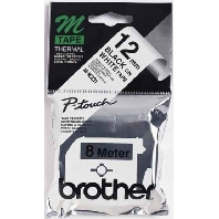 Labelling tape 12mm white / black M-K231