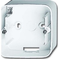 Surface mounted housing 1-gang white 1701-24G