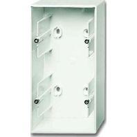 Surface mounted housing 2-gang white 1702-884