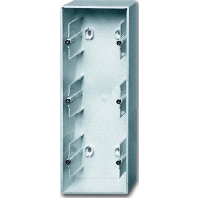 Surface mounted housing 3-gang aluminium 1703-83