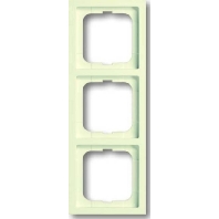 Frame 3-gang cream white 1723-182