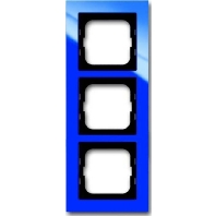 Frame 3-gang blue 1723-288