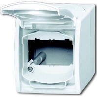 Surface mounted housing 1-gang white 1758 WN-54