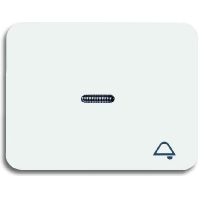 Cover plate for switch/push button white 1789 KI-24G