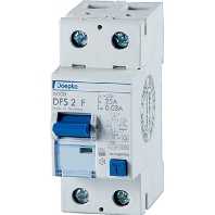 Residual current breaker 2-p DFS2 125-2/0,03-F