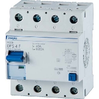 Residual current breaker 4-p DFS4 080-4/0,30-F