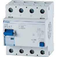 Residual current breaker 4-p DFS4 100-4/0,10-F