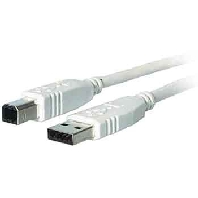 USB2.0 HighSpeed-Kabel 3,0m gr A-B K5255.3