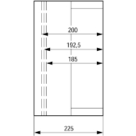 Einzelgehuse m.metr.-Vorprgungen CI44E-200