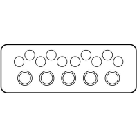 Cable screw gland plate for enclosure FL4-4