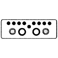 Cable screw gland plate for enclosure FL4-5