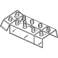 Cover cap for rail terminal bar H-K150/5