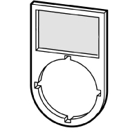 Text plate holder for control device M22S-ST-D12