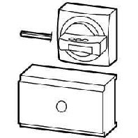 Hauptschalterbausatz fr NZM1 schwarz NZM1-XHB